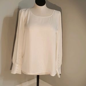 Express, Ivory, Dress blouse, Size L